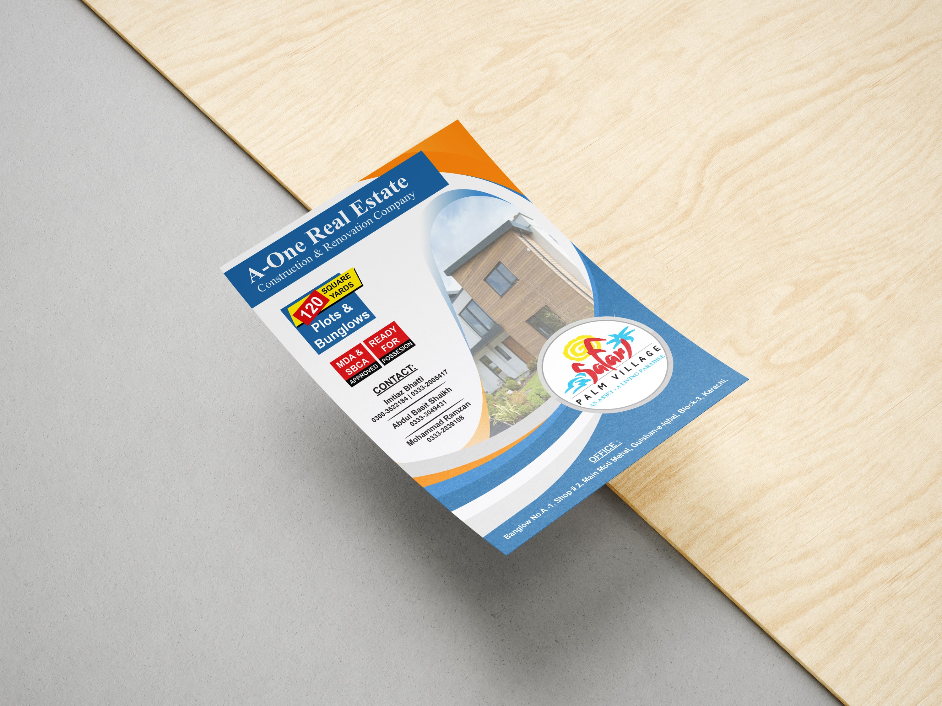 A5 modern flyer design Washington dc marketing